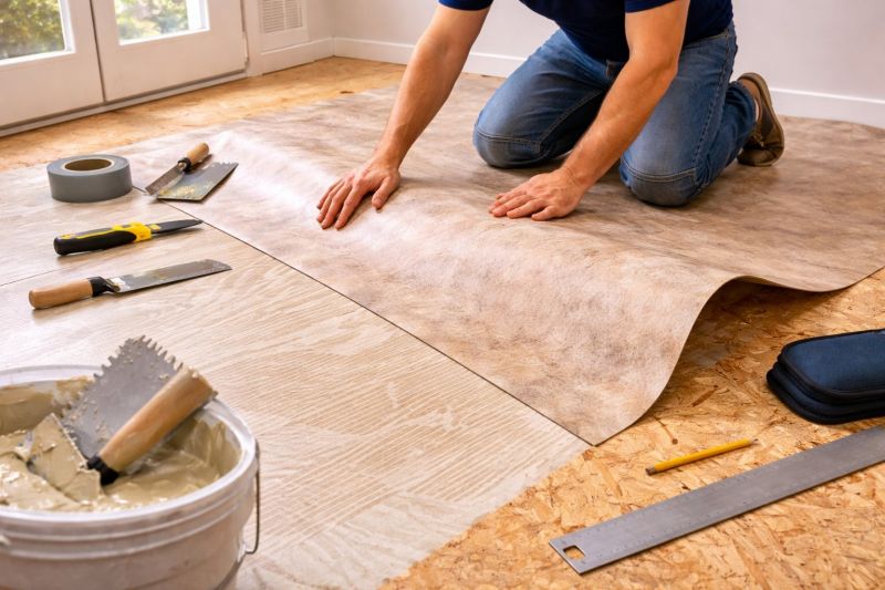 Sheet Vinyl Installation in Rock Hall, MD